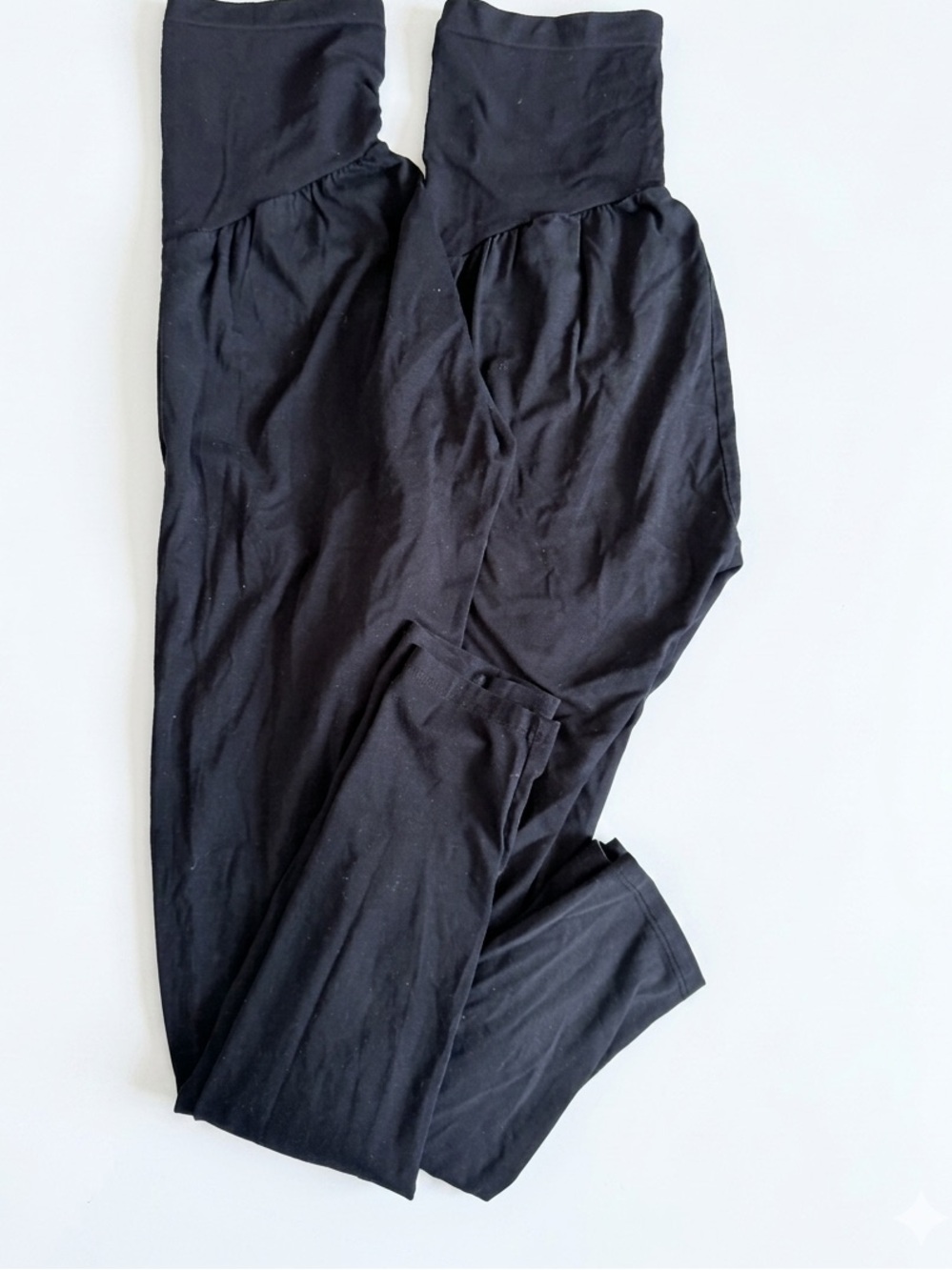 Motherhood Black Maternity Leggings with Support Waistband